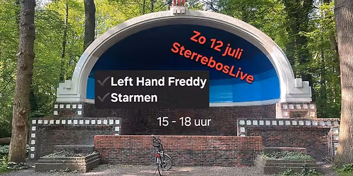 Zondag 12 juli – SterrebosLive — Muziek in Groningen