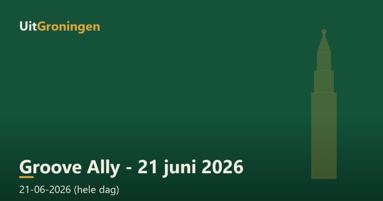 Groove Ally – 21 juni 2026 in Groningen