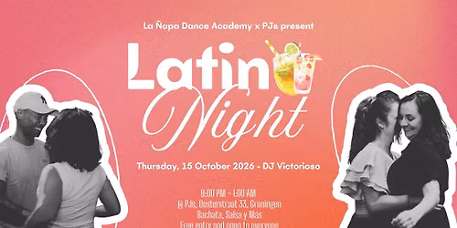 Latin Night @ PJs | Donderdag 15 Oktober — uitgaan in Groningen